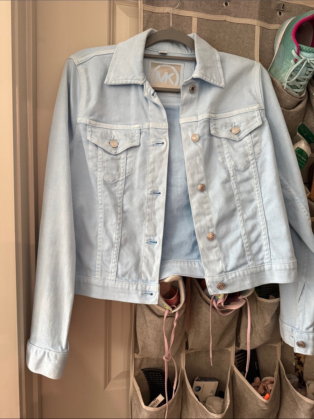 Michael Kors Pale Blue Denim Jacket - Women's